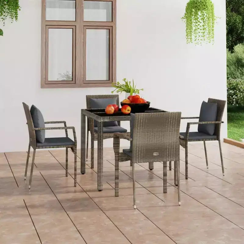vidaXL Set 2 Sedie da Giardino con Cuscini - Polyrattan - Vari Colori
