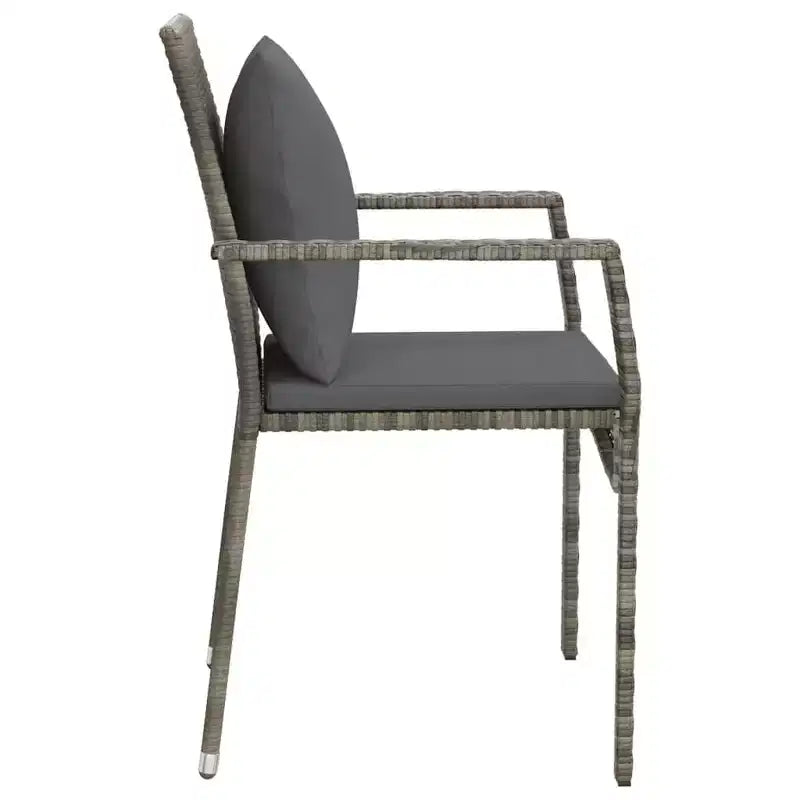 vidaXL Set 2 Sedie da Giardino con Cuscini - Polyrattan - Vari Colori