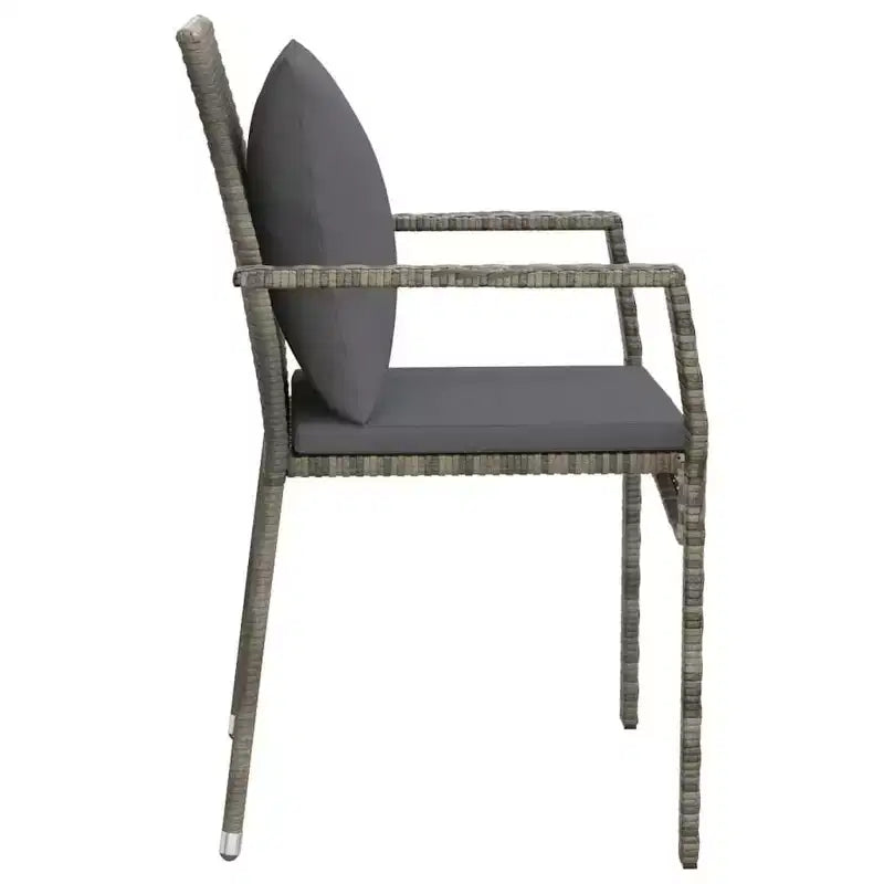 vidaXL Set 2 Sedie da Giardino con Cuscini - Polyrattan - Vari Colori