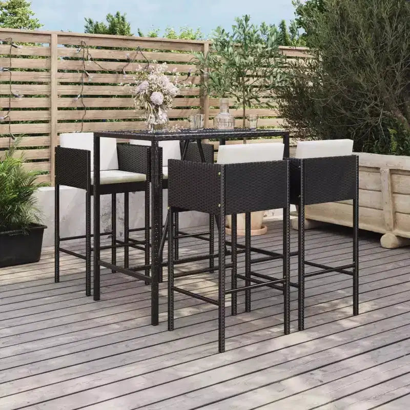 vidaXL Set di Mobili da Bar da Giardino con Cuscini in,