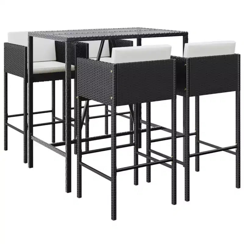 vidaXL Patio Bar Set with Cushions in,,