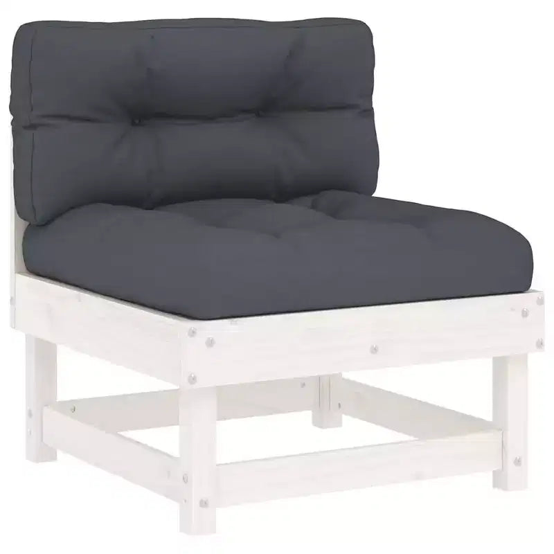 vidaXL Set divani da esterno con cuscini - Legno massello rustico