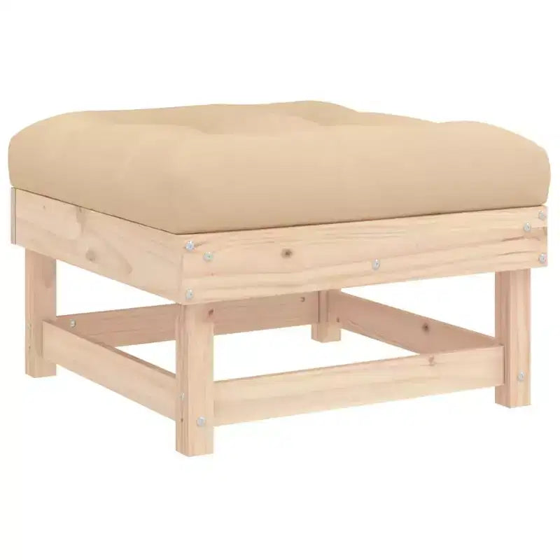 vidaXL Set divani da esterno con cuscini - Legno massello rustico