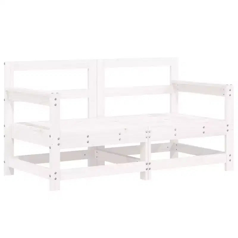 Set divano modulare da giardino vidaXL con struttura in legno massello