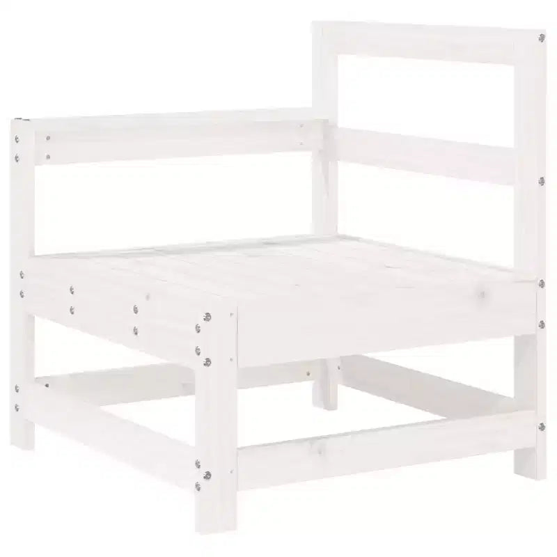 Set divano modulare da giardino vidaXL con struttura in legno massello