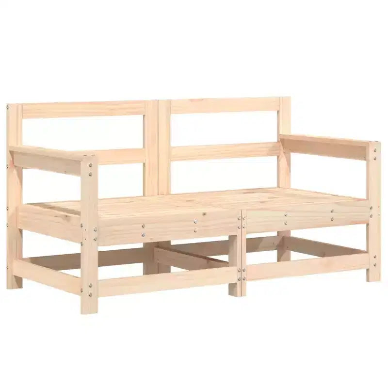 Set divano modulare da giardino vidaXL con struttura in legno massello