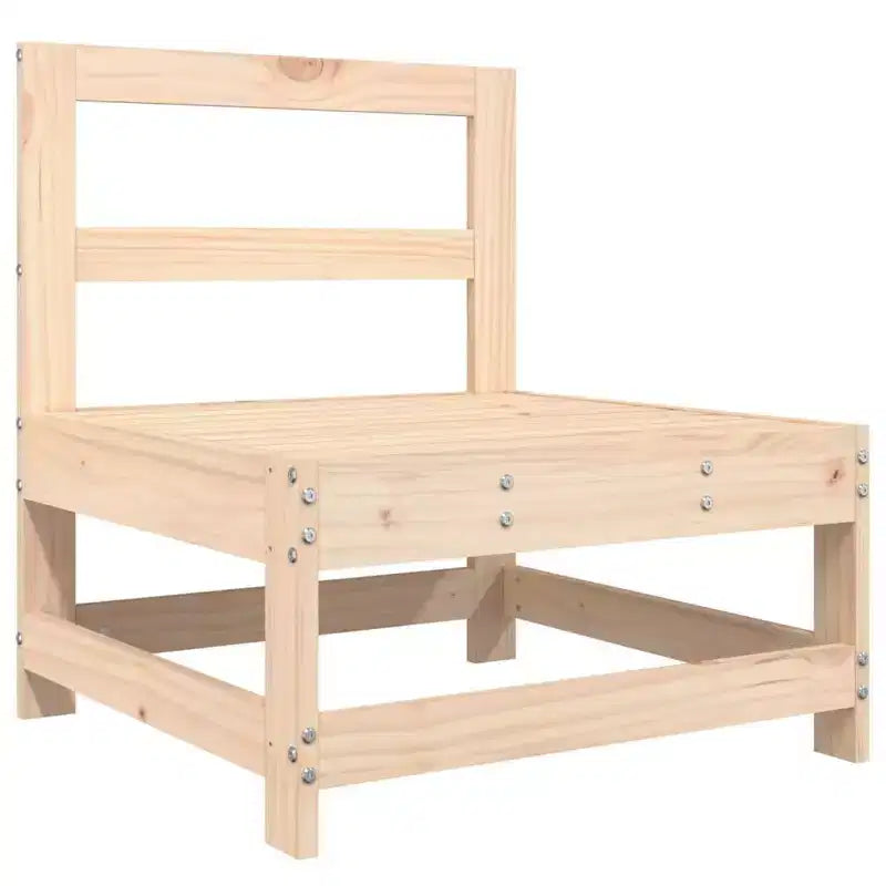 Set divano modulare da giardino vidaXL con struttura in legno massello