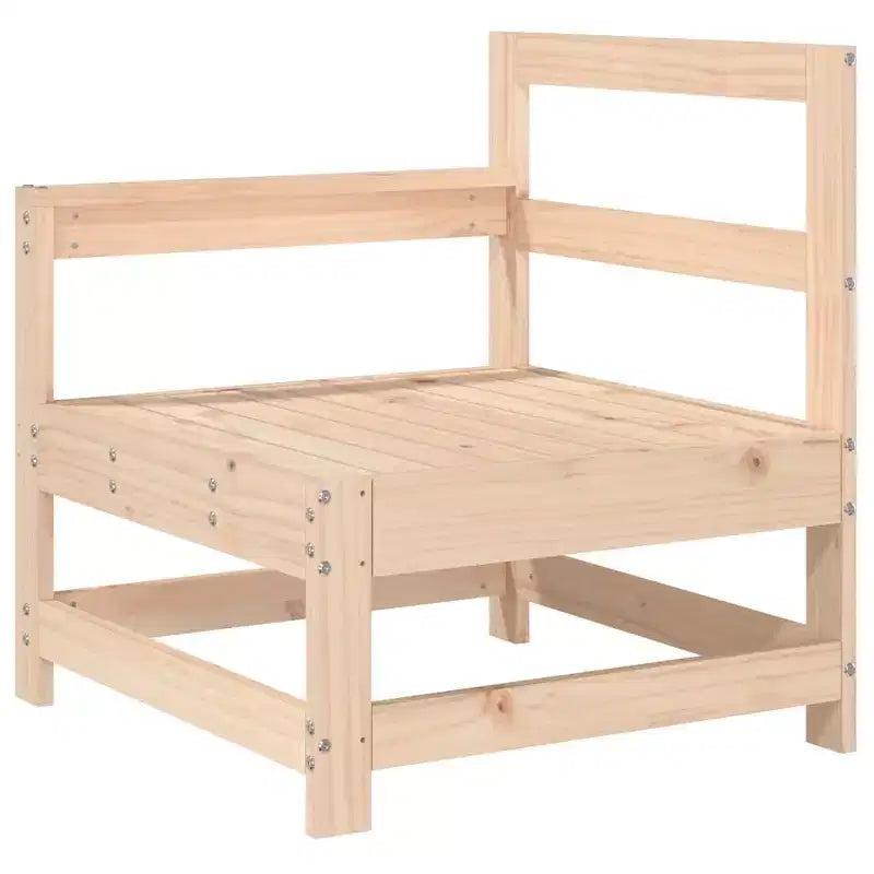 Set divano modulare da giardino vidaXL con struttura in legno massello