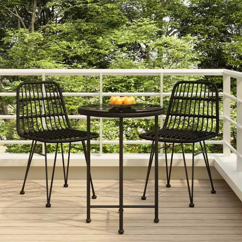 vidaXL Set da pranzo da giardino - Design in polyrattan
