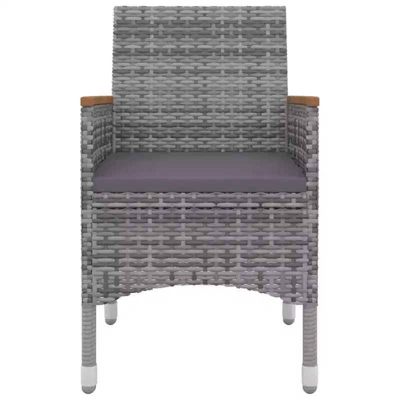 vidaXL Set da pranzo da giardino Tavolo in rattan PE di medie dimensioni Resistente