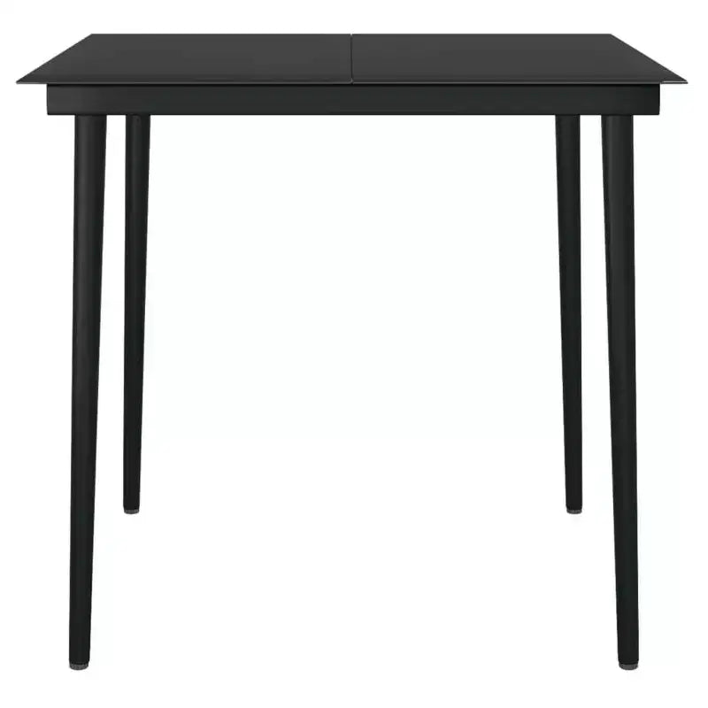 vidaXL Set da pranzo da giardino Tavolo in rattan PE di medie dimensioni Resistente