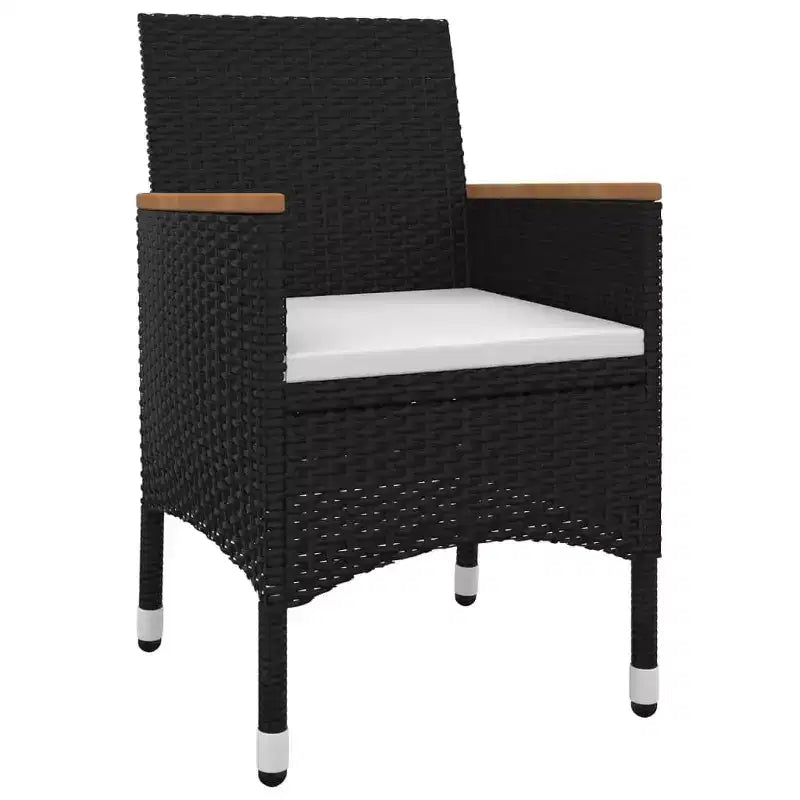 vidaXL Set da pranzo da giardino Tavolo in rattan PE di medie dimensioni Resistente