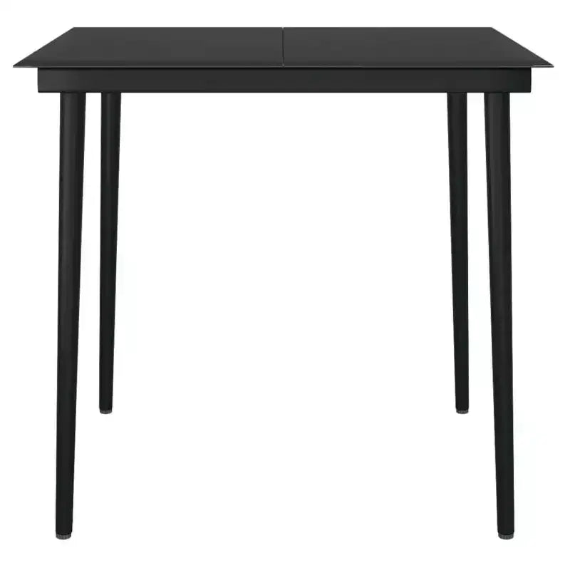 vidaXL Set da pranzo da giardino Tavolo in rattan PE di medie dimensioni Resistente