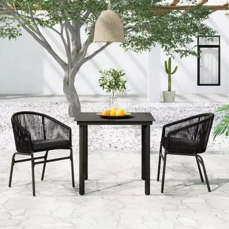 vidaXL Set da pranzo da giardino per esterni Tavolo e sedie per giardino
