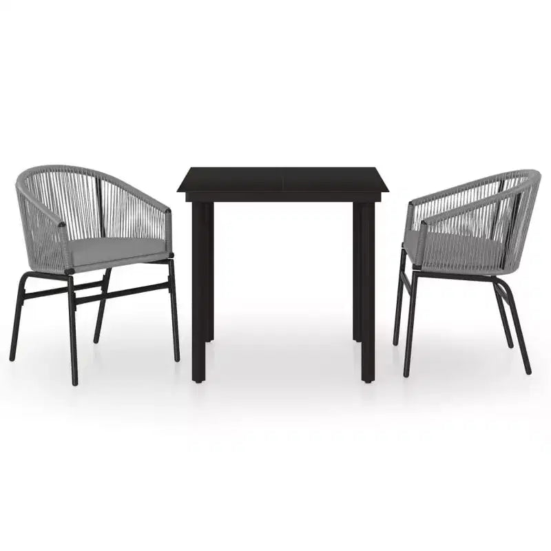 vidaXL Set da pranzo da giardino per esterni Tavolo e sedie per giardino