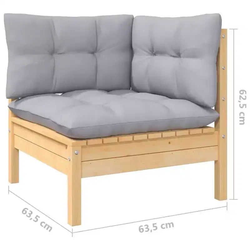 vidaXL Set Lounge da Giardino in Diversi Colori con Cuscini