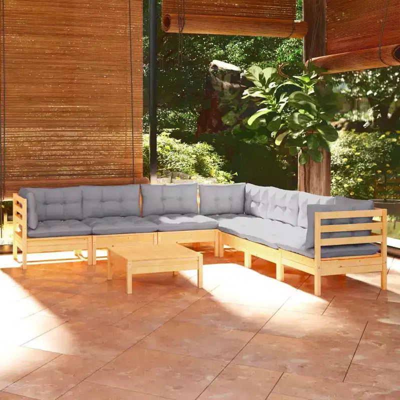 Set Divani da Giardino vidaXL con Cuscini in Vari Colori