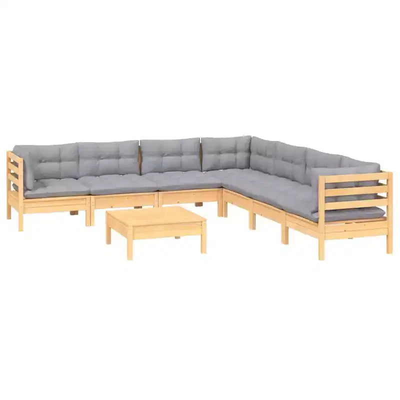Set Divani da Giardino vidaXL con Cuscini in Vari Colori
