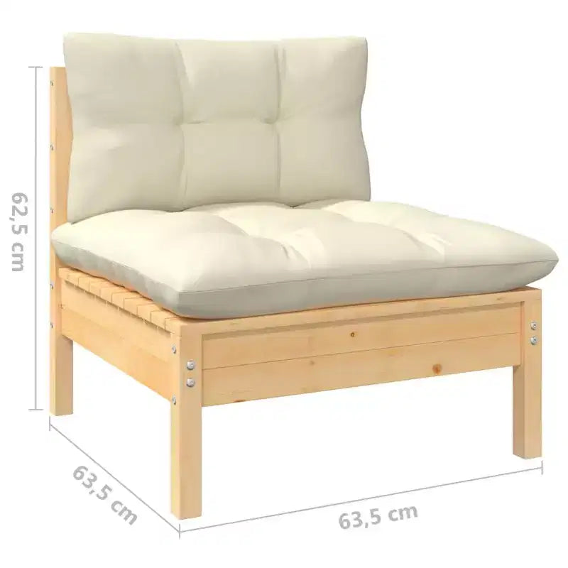 Set Divani da Giardino vidaXL con Cuscini in Vari Colori