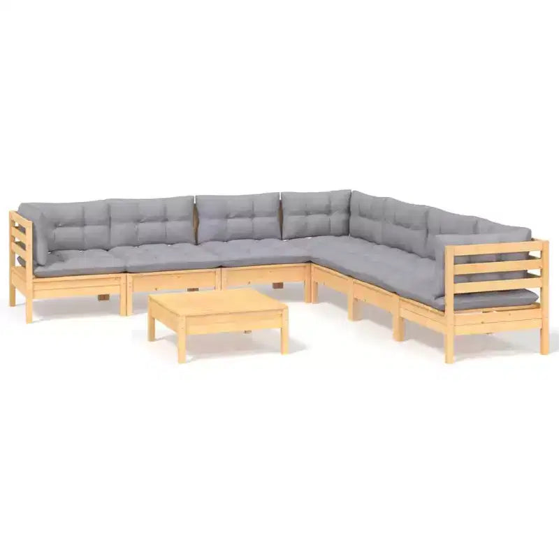 Set Divani da Giardino vidaXL con Cuscini in Vari Colori