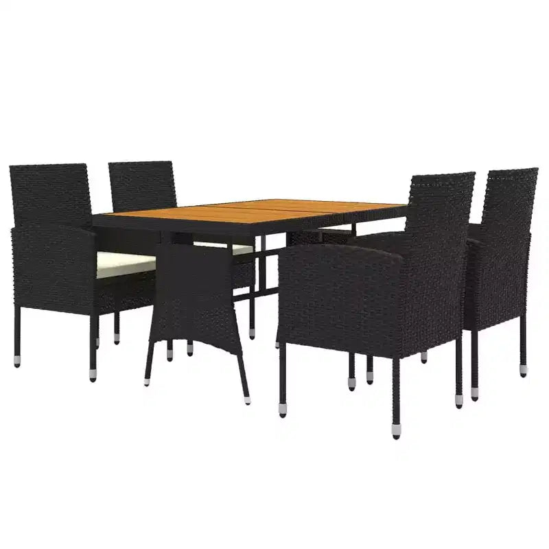 vidaXL Divano Sezionale da Esterno con Cuscini in Polyrattan