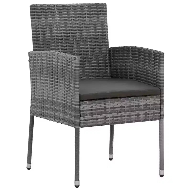 vidaXL Divano Sezionale da Esterno con Cuscini in Polyrattan