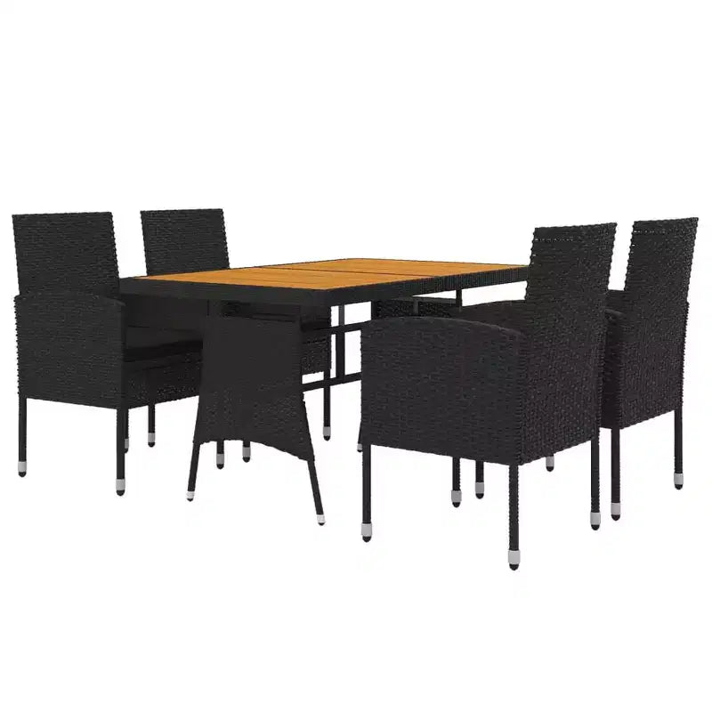 vidaXL Divano Sezionale da Esterno con Cuscini in Polyrattan