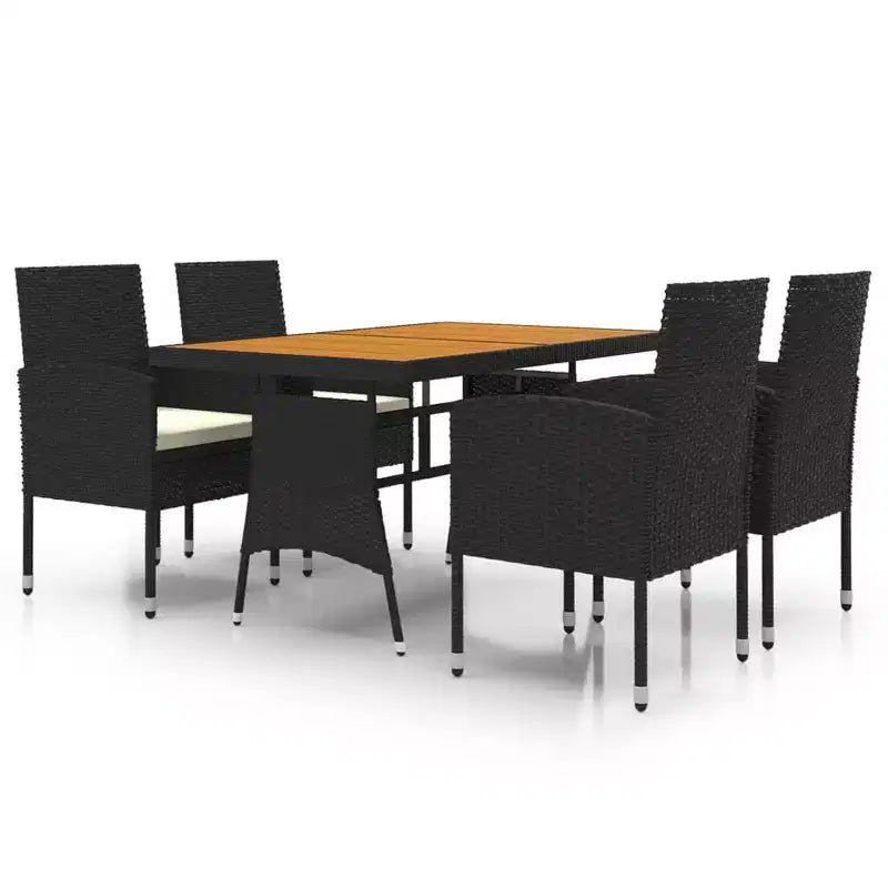 vidaXL Divano Sezionale da Esterno con Cuscini in Polyrattan