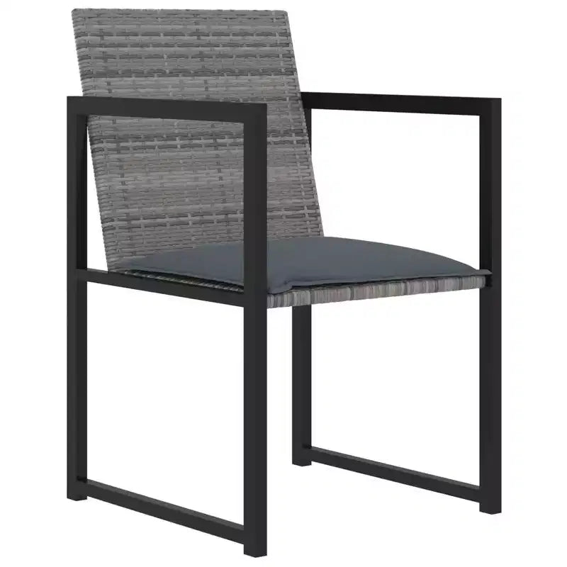 vidaXL Set da pranzo da esterno Tavolo e sedie per esterni Set di mobili in polyrattan