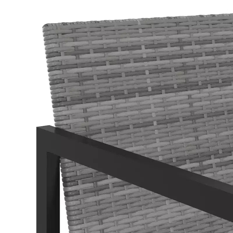 vidaXL Set da pranzo da esterno Tavolo e sedie per esterni Set di mobili in polyrattan