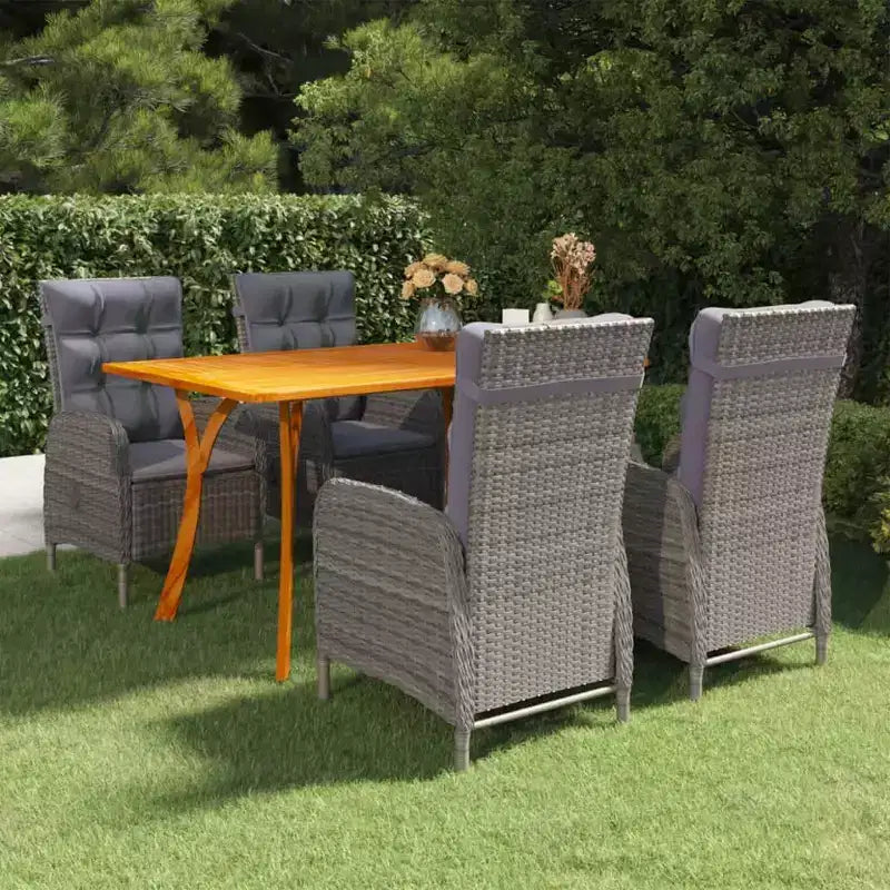 vidaXL Set da pranzo da giardino | Robusto legno di acacia e rattan PE | & Varie opzioni