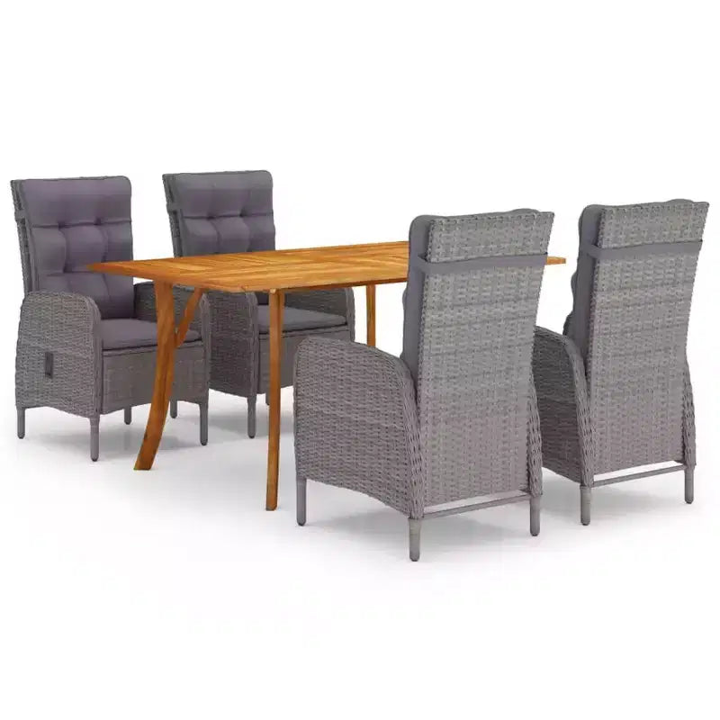 vidaXL Set da pranzo da giardino | Robusto legno di acacia e rattan PE | & Varie opzioni