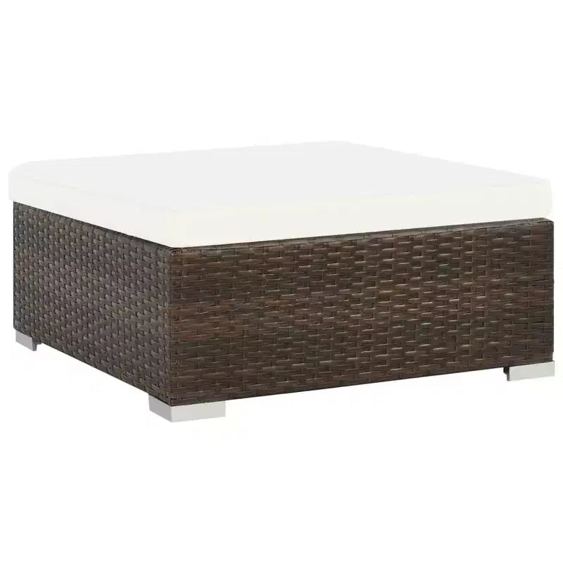 vidaXL Set Divani da Giardino da Esterno con Tavolino in Polyrattan