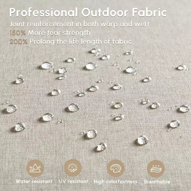 HOMLUX Set da salotto da esterno in vimini, 2 pezzi, per patio, per tutte le stagioni, per portico, terrazza, balcone, giardino