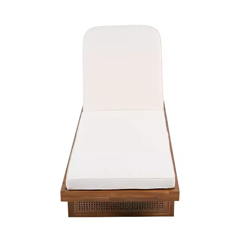 Christopher Knight Home Yasmine, set da salotto da esterno 2 pezzi in legno di acacia e rattan con cuscini e tavolino in cemento leggero