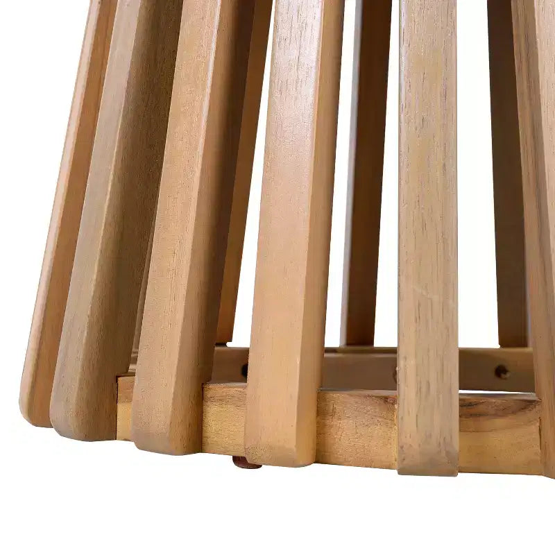 Set da conversazione da patio 3 pezzi in legno di acacia, mobili da esterno, 2 poltrone con tavolino laterale per giardino/patio/terrazza - ModernLuxe