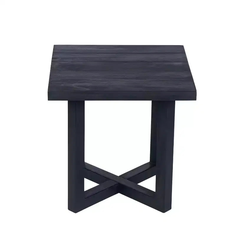 Christopher Knight Home Dee Lettino Prendisole Moderno da Giardino in Legno di Acacia con Tavolino Laterale a Doghe