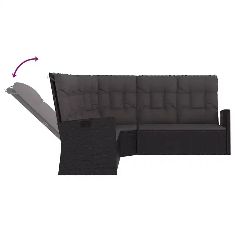 vidaXL Set Divani da Giardino con Cuscini in Polirattan