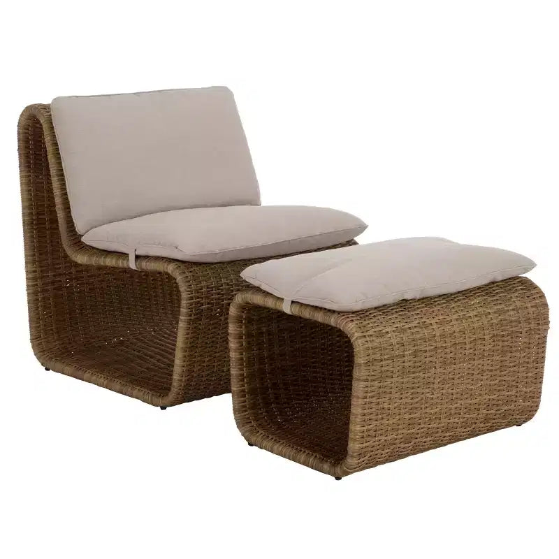 Set lounge da patio Drew - Interno/Esterno - PAT7542 - Naturale/Tortora - Safavieh