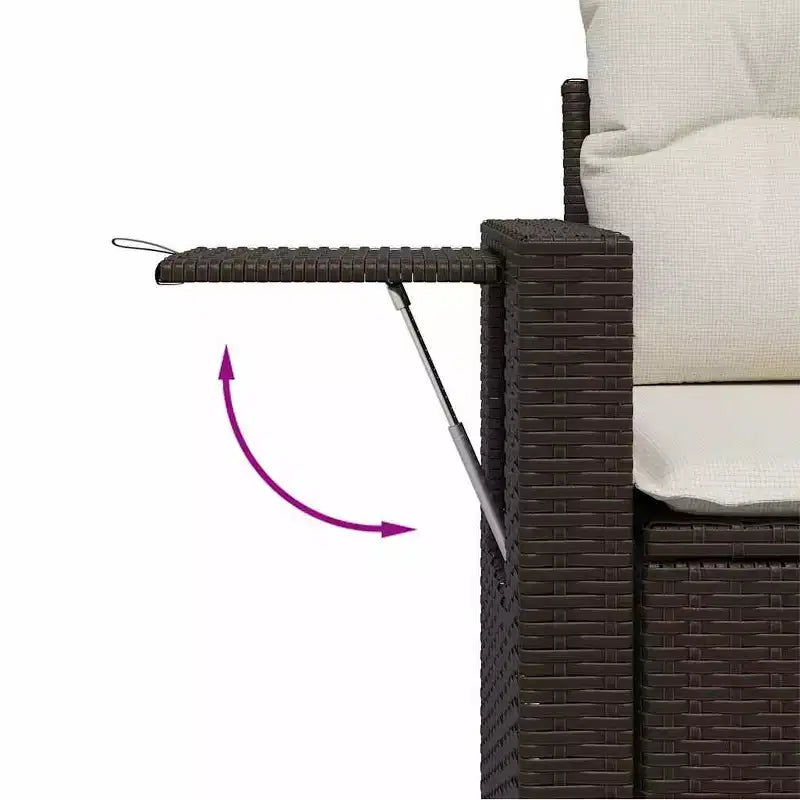 vidaXL Salotto da Giardino in Polyrattan con Cuscini