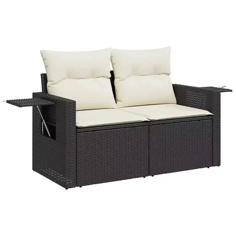 vidaXL Salotto da Giardino in Polyrattan con Cuscini