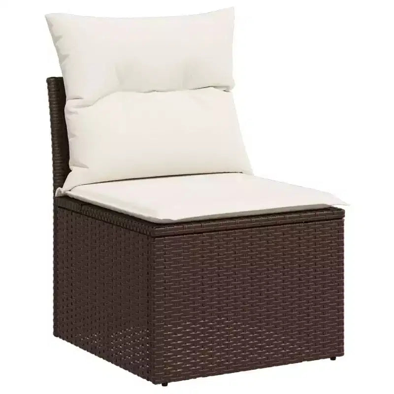 vidaXL Salotto da Giardino in Polyrattan con Cuscini