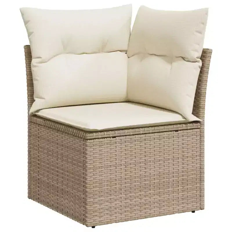 vidaXL Salotto da Giardino in Polyrattan con Cuscini
