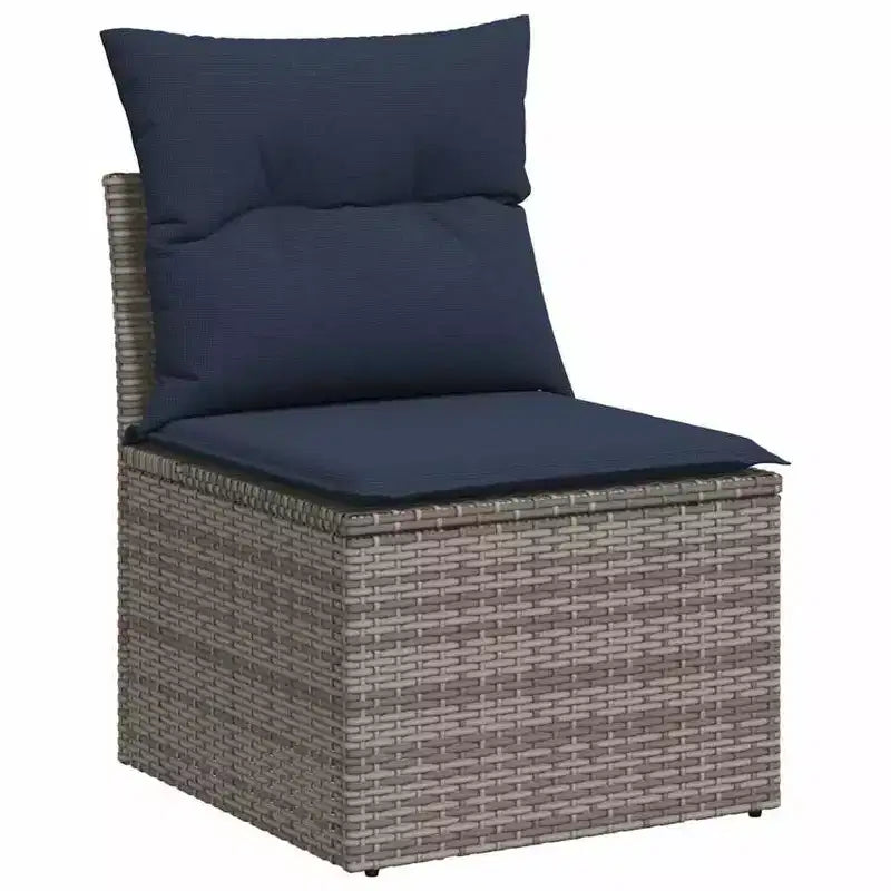 vidaXL Salotto da Giardino in Polyrattan con Cuscini