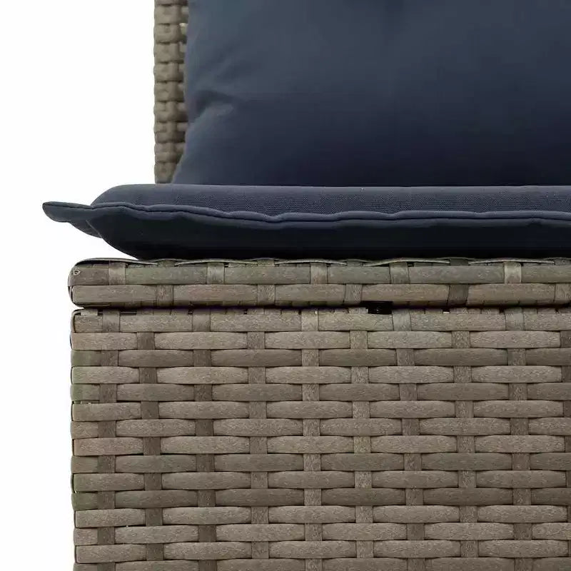 vidaXL Salotto da Giardino in Polyrattan con Cuscini