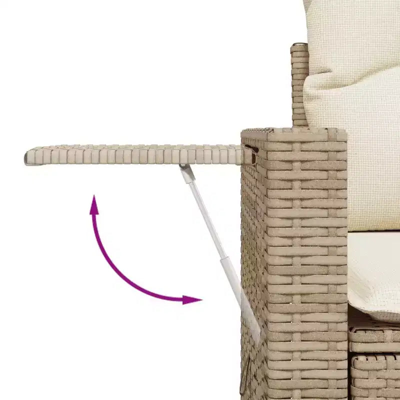 vidaXL Salotto da Giardino in Polyrattan con Cuscini