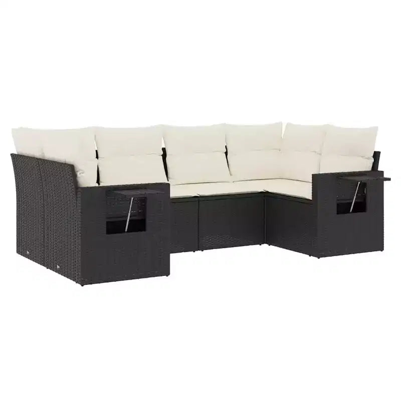 vidaXL Salotto da Giardino in Polyrattan con Cuscini