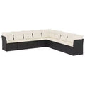 vidaXL Garden Sofa Set Powder-coated steel Large Modular