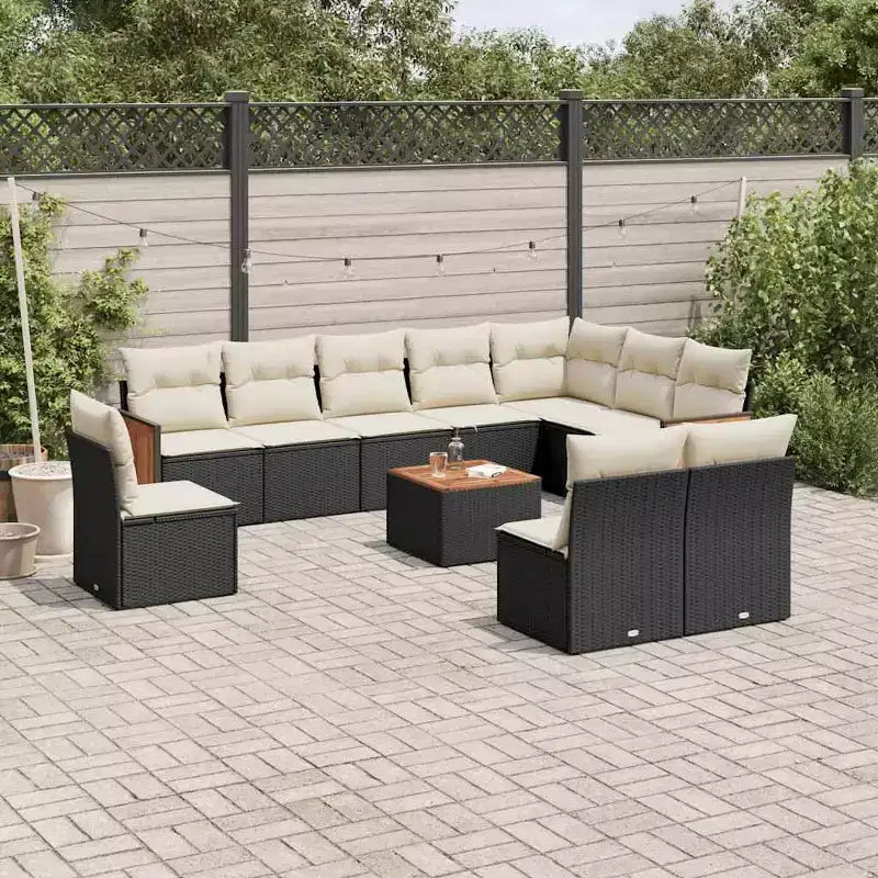 vidaXL Salotto da giardino con cuscini