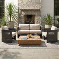 Christopher Knight Home Kirti Modern 3 Piece Patio Aluminum Seating Set with Cushion (Table Not Included)